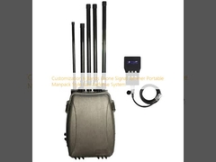 Personnalisation 6 bandes Drone signal brouilleur Portable Manpack style système de défense UAV