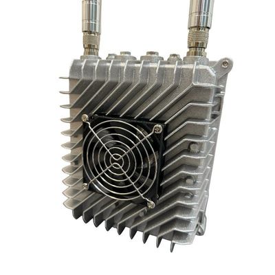 Aluminum 60W Counter UAV Anti Drone Device 2 Band 900MHz 2.4GHz With Cooling Fan