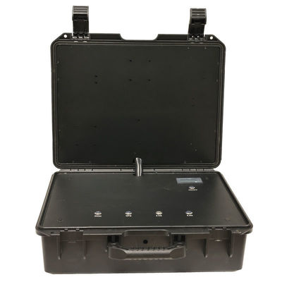 acheter 4 canaux anti-drone dispositif de brouilleur de signal UAV valise avec classe de protection IP65 fabrication en ligne