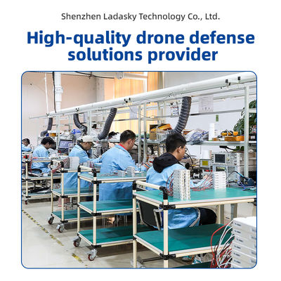 Handheld Drone Detector with ≥10 Simultaneous Detections Real-Time UAV & Pilot Location and Compact Design