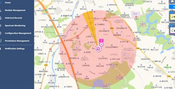 100M-6Ghz Fixed Full-bands 10km Drone Detector TDOA AOA DJI Alarm Position Tracking UAV FPV Detection Security Protection System