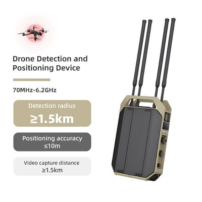 acheter Détecteur portable de drones Système de détection de drones de 12 km 70-6200mhz Détection de drones à bande complète Système anti-drone Défense de drones avec position ultra longue distance fabrication en ligne