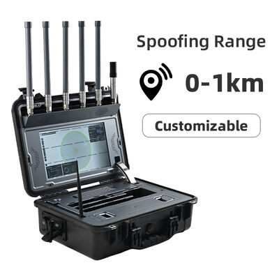 acheter Système portable anti-drones 30MHz-6GHz Dispositif de détection de drones avec brouillage GPS L1 GLONASS L1, portée de détection d'UAV de 5 km, équipement mobile intégré de détection et de protection contre la tromperie des drones fabrication en ligne