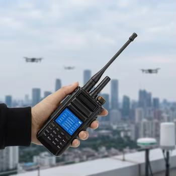 acheter Détecteur de drones portatif de 300 MHz à 6200 MHz avec détection de signaux OFDM et FM avec une portée de détection de 1 km et une alarme audio-visuelle fabrication en ligne