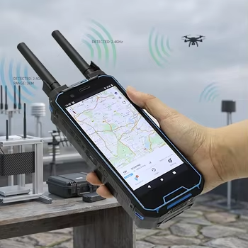 acheter Détecteur de drones portatif avec protocole de détection du spectre des drones analytique reconnaissance d'identification à distance et suivi de la trajectoire en temps réel jusqu'à 3 km fabrication en ligne