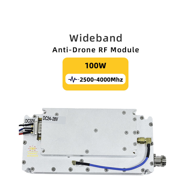 2500-4000MHz 100W Gan Lora Module anti-UAV anti-portabilité Fpv Strike pour DJI Amplificateur de puissance RF avec ciculateur