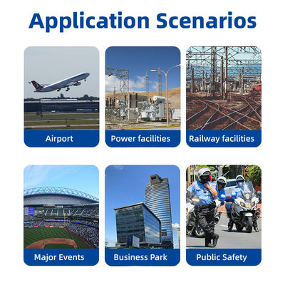 Handheld Drone Detector  Real-time UAV Detection and Pilot Location Tracking with 3-4 Hours Battery Life