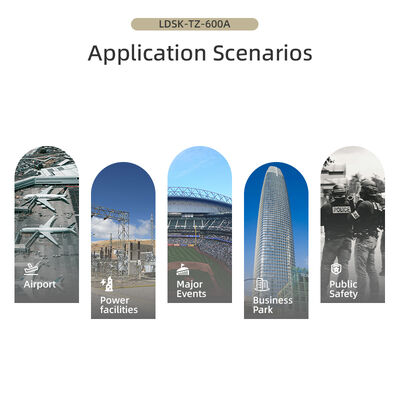 Portable Drone Detector with 12km Detection Range 100MHz-6.2GHz Wideband Detection and 24 Hours Continuous Operation