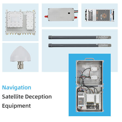 Spoofeur de drone 5~20KM Solution de tromperie GNSS multi-systèmes provoquant l'atterrissage forcé de drones pour le contrôle professionnel de drones